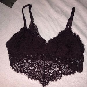Maroon bralette aerie